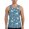 thumbnail image 1 of Easygdp Poodle Dog Men's Tank Top, Sleeveless Muscle T Shirts, Breathable, Quick-Dry, Loose for Gym, Running, Fitness - XX-Large, 1 of 9