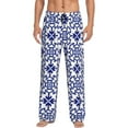 thumbnail image 1 of Easygdp Porcelain Chinaware Men's Pajama Pant, Sleep Elastic Waistband Lounge Pants - Medium, 1 of 9