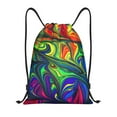 thumbnail image 1 of Easygdp Pride Rainbow Drawstring Backpack, Beach Sackpack, Travel Sackpack Lightweight for Sports, Gym, Travel, Swimming - Small, 1 of 9