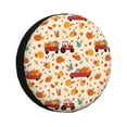 thumbnail image 1 of Easygdp Pumpkins On Red Car And Tractor Wheel Cover,Spare Tire Cover,4-17in Spare Tire Cover Universal Fit for Trailer, Car, Truck, SUV, Jeep-16 inch, 1 of 6