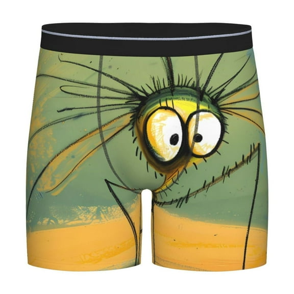 Easygdp Quirky Cartoon 123 Men's Boxer Briefs Men’s Underwear Boxer Briefs for Men