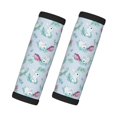 Easygdp Rabbit And Butterfly Luggage Handle Wraps for Suitcase, Handle
