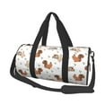 Easygdp Rabbit And Squirrel Travel Duffle Bag,Carry on Bag Travel Bags