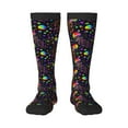thumbnail image 1 of Easygdp Rainbow Jellyfishes Soccer Socks Sport Knee High Socks Calf Compression Athletic Socks for Men and Women, 1 of 9