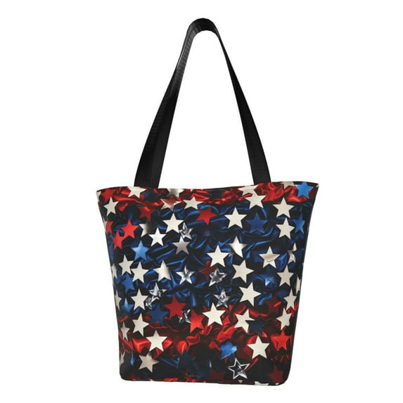 Easygdp Red Blue White Stars Shoulder Bags for Women,Crossbody Bags Shoulder Purse Handbag for Women