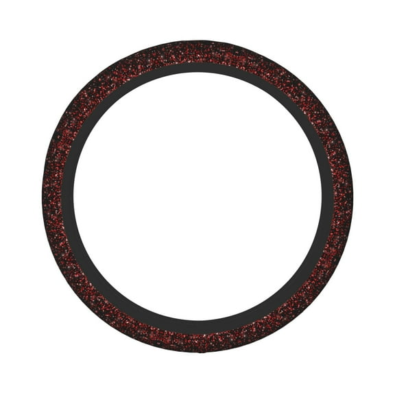 Easygdp Red Glitter1 Elastic Steering Wheel Cover, Auto Accessories, Fit Suvs, Vans,Cars, Trucks -15 inch