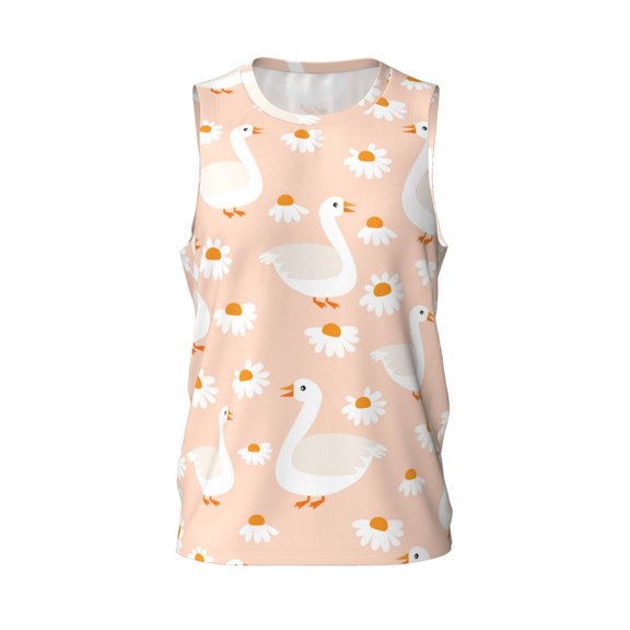 Easygdp Red Gold Glitter Men's Mesh Basketball Jersey Quick Drying Sleeveless Shirts Fitted Muscle Tank Tops Sport Round Neck T-Shirt - Small