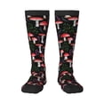 thumbnail image 1 of Easygdp Red Mushrooms Soccer Socks Sport Knee High Socks Calf Compression Athletic Socks for Men and Women, 1 of 9
