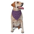 thumbnail image 1 of Easygdp Retro Florals Purple Pet Scarf, Dog Triangle Scarf, Printing Dog Bib, Handkerchief Scarf for Small Medium Large Dogs Cats Pets, 1 of 9