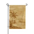 thumbnail image 1 of Easygdp Retro Palm Tree Garden Flag Yard Flag Welcome Flag, Double-Sided, Weather Resistant for Outdoor Decor - 28"x40", 1 of 1