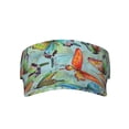 thumbnail image 1 of Easygdp Retro Seamless Flying Butterflies Stretchy Visor - Unisex Visor Hat for Men and Women, UPF 50 Sun Protection Visor, Ultra-Light, 1 of 8