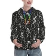 thumbnail image 1 of Easygdp Retro Skeleton Dancing On Halloween Party Womens Casual Hoodies Sweatshirts Long Sleeve Pullover Fall Pullover Tops Outfits Winter Clothes-Small, 1 of 7