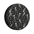 thumbnail image 1 of Easygdp Retro Skeleton Dancing On Halloween Party Wheel Cover,Spare Tire Cover,4-17in Spare Tire Cover Universal Fit for Trailer, Car, Truck, SUV, Jeep-16 inch, 1 of 6