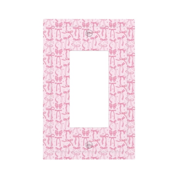 Easygdp Ribbon Bow Decorator Light Switch or Receptacle Outlet Wall Plate Decorator Wall Plate Child Safe Outlet Cover-Style U