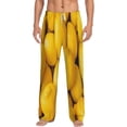 thumbnail image 1 of Easygdp Ripe Yellow Lemon Men's Pajama Pant, Sleep Elastic Waistband Lounge Pants - XX-Large, 1 of 9