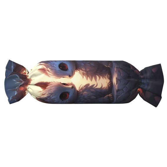 Easygdp Romantic Rose Animal Couple Candy Pillow Cylindrical Pillows Sofa Pillow Neck Hand Support Pillows Lumbar Pillows Including Insert