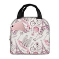 thumbnail image 1 of Easygdp Romantic Travel In Paris Premium Insulated Lunch Bag - Waterproof Oxford Cloth, Aluminum Foil Lining, Large Capacity, Front Pocket, Unisex for Work, School, Outdoor Activities, Picnics, 1 of 5