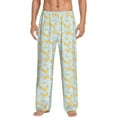 thumbnail image 1 of Easygdp Roosters Men's Pajama Pant, Sleep Elastic Waistband Lounge Pants - Large, 1 of 9