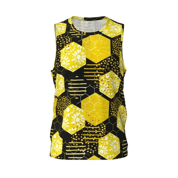 Easygdp Rose Gold Glitter1 Men's Mesh Basketball Jersey Quick Drying Sleeveless Shirts Fitted Muscle Tank Tops Sport Round Neck T-Shirt - Small