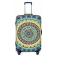 thumbnail image 1 of Easygdp Round Mandala1 Print Elastic and Washable Suitcase Protective Cover with Hidden Zipper Fits 18-32 inch Luggage -Small, 1 of 9