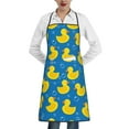 thumbnail image 1 of Easygdp Rubber Duck Apron Waterdrop Resistant with 2 Pockets,Oil Resistant Cooking Kitchen Chef Apron for Women Men, 1 of 7