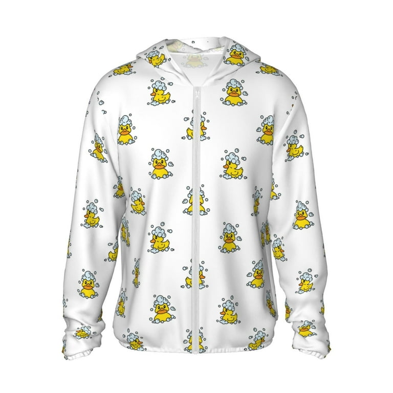 Easygdp Rubber Duck Showe Lightweight Long Sleeve Sun Shirt Sports