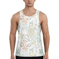 thumbnail image 1 of Easygdp Sea Animals Men's Tank Top, Sleeveless Muscle T Shirts, Breathable, Quick-Dry, Loose for Gym, Running, Fitness -, 1 of 9