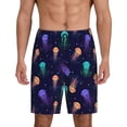 thumbnail image 1 of Easygdp Sea Jellyfish Men's Short Pajama Pants, Sleep Shorts, Household Pants, Casual Pants with Pockets - Medium, 1 of 9