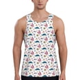 thumbnail image 1 of Easygdp Sea Turtle Men's Tank Top, Sleeveless Muscle T Shirts, Breathable, Quick-Dry, Loose for Gym, Running, Fitness - Small, 1 of 9