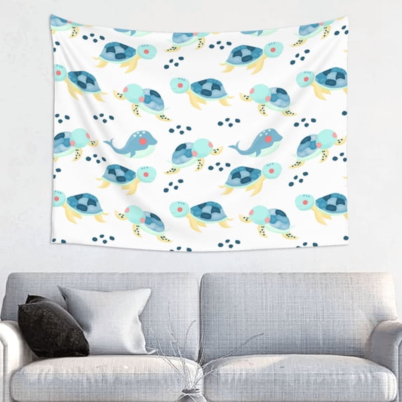 Easygdp Sea Turtle Tapestrys Boutique Decor Wall Hanging for Living Room Bedroom Office Decor 29x37in