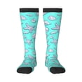 thumbnail image 1 of Easygdp Seashell And Starfish Soccer Socks Sport Knee High Socks Calf Compression Athletic Socks for Men and Women, 1 of 9