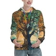 thumbnail image 1 of Easygdp Seasonal Tree Reflection Womens Casual Hoodies Sweatshirts Long Sleeve Pullover Fall Pullover Tops Outfits Winter Clothes-Large, 1 of 7