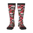 thumbnail image 1 of Easygdp Skull And Roses Fashionable Adult Sockings&Sports Sockings&Breathable Sockings, Non-Pilling,Contrasting Color Design, 1 of 9