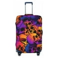 thumbnail image 1 of Easygdp Skull Double-Sided Printed Elastic Suitcase Protective Cover,Invisible Zipper, Business Trip Luggage Cases,Washable And Resistant To Falling -Large, 1 of 9