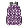 thumbnail image 1 of Easygdp Skull Flower Clear Backpack, Transparent Bookbag for School for Women Men, Capacity Clear Bag for College, Travel, 1 of 7