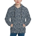 thumbnail image 1 of Easygdp Small White Flowers Boys Hoodie Kids Sweatshirt Youth Pullover With Hood-Small, 1 of 6
