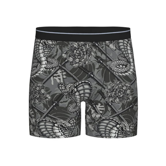 Easygdp Snake Men's Boxer Briefs Men’s Underwear Boxer Briefs for Men