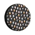 thumbnail image 1 of Easygdp Snowflake Cream Hot Cocoa Wheel Cover,Spare Tire Cover,4-17in Spare Tire Cover Universal Fit for Trailer, Car, Truck, SUV, Jeep-17 inch, 1 of 6