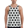 thumbnail image 1 of Easygdp Soccer Men's Tank Top, Sleeveless Muscle T Shirts, Breathable, Quick-Dry, Loose for Gym, Running, Fitness - XX-Large, 1 of 9