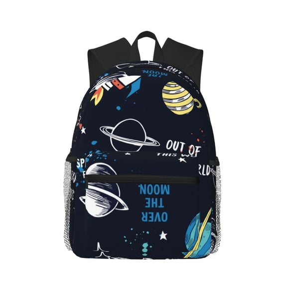 Easygdp Space Casual Laptop Backpack, Large Capacity Schoolpack for School, Travel, Business