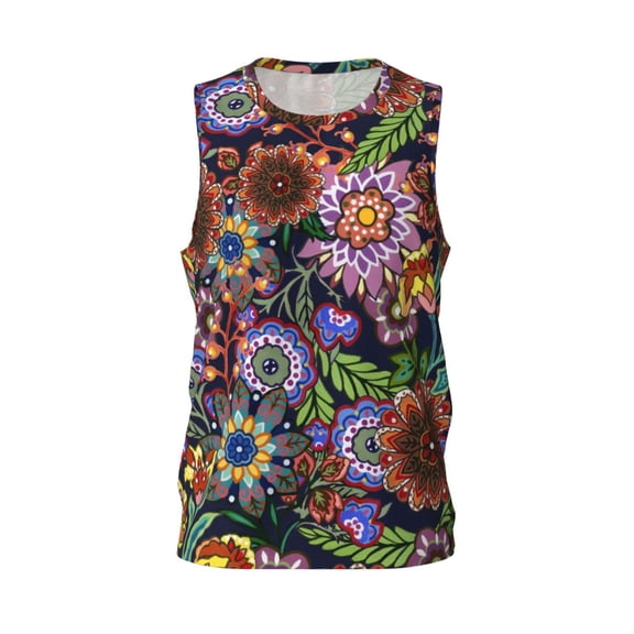 Easygdp Space Men's Mesh Basketball Jersey Quick Drying Sleeveless Shirts Fitted Muscle Tank Tops Sport Round Neck T-Shirt - 3X-Large