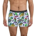 thumbnail image 1 of Easygdp Space Monster Men's Boxer Briefs,Soft and Breathable Cotton Underwear with ComfortFlex Waistband-Small, 1 of 5