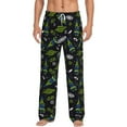 thumbnail image 1 of Easygdp Space Rockets Men's Pajama Pant, Sleep Elastic Waistband Lounge Pants - Small, 1 of 9