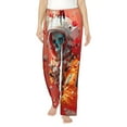 thumbnail image 1 of Easygdp Space Skeleton Art Women's Drawstring Pajama Pants | Lounge Joggers Sweatpants | Comfy Sleepwear | Yoga Pants-Large, 1 of 6