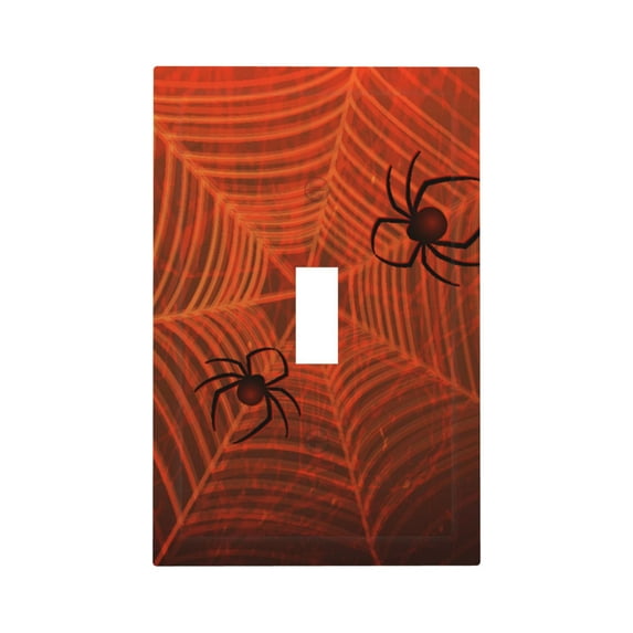 Easygdp Spider Web Decorator Light Switch or Receptacle Outlet Wall Plate Decorator Wall Plate Child Safe Outlet Cover-Style T