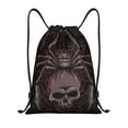 thumbnail image 1 of Easygdp Spider with Skull Drawstring Backpack, Beach Sackpack, Travel Sackpack Lightweight for Sports, Gym, Travel, Swimming - Small, 1 of 9