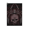 thumbnail image 1 of Easygdp Spider with Skull Golf Towel 24x16in for Men and Women with Carabiner Clip for Easy Attachment, 1 of 8