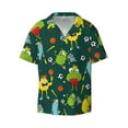 thumbnail image 1 of Easygdp Sport Monster Men's Casual Short-sleeved Shirt with Pocket and Button Suitable for Beach Vacation Leisure - XX-Large, 1 of 7