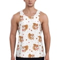 thumbnail image 1 of Easygdp Squirrel Giving A Gift Men's Tank Top, Sleeveless Muscle T Shirts, Breathable, Quick-Dry, Loose for Gym, Running, Fitness - 3X-Large, 1 of 9