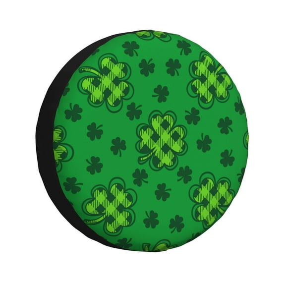 Easygdp St Patrick'S Day5 Wheel Sun Guard, Spare Tire Cover,Universal Trailer Suv Truck Camper Travel,Easy To Install And Remove -17 Inch